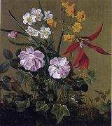 Floral, beautiful classical still life of flowers 013